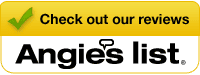 Angie's List reviews badge with green checkmark